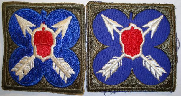 WWII ORIGINAL US ARMY 21st CORPS VARIANTS