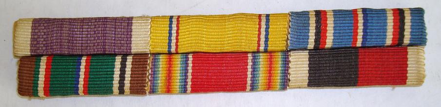 WWII GERMAN MADE RIBBON BAR WITH TRESS