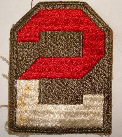 WWII 2nd ARMY RIBBED PATCH