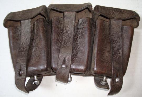 WWII GERMAN K 98 AMMO POUCH LW BROWN 