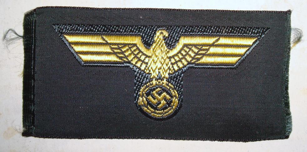 WWII GERMAN COASTAL ARTILLERY O/S CAP EAGLE