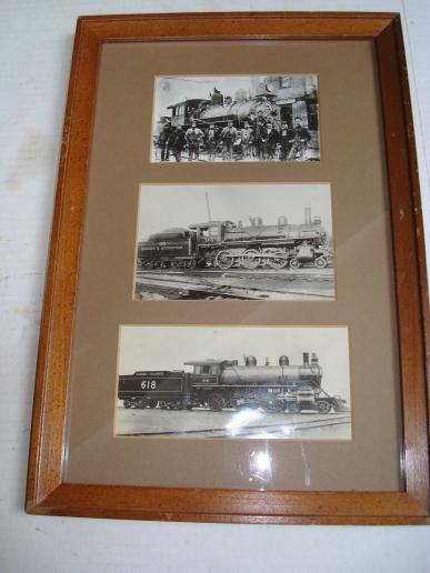 Framed Railroad Post Cards