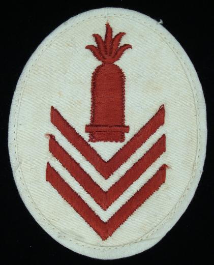 WWII KRIEGSMARINE HEAVY ARTILLERY GUN CHIEF'S CAREER SLEEVE INSIGNIA