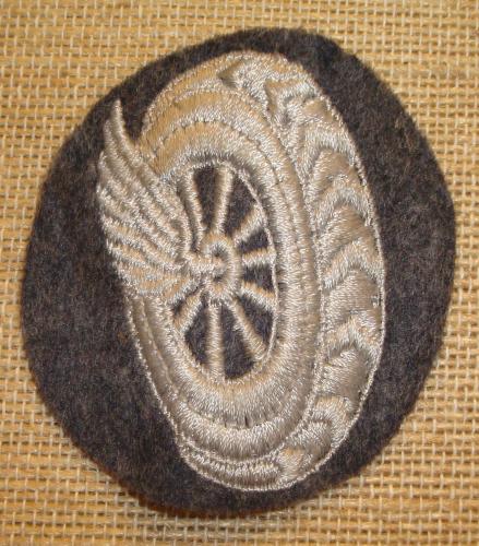 WWII GERMAN LW MOTOR TRANSPORT EQUIPMENT ADMINISTRATOR'S TRADE BADGE