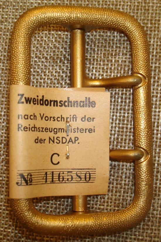 WWII GERMAN NSDAP POLITICAL LEADER'S OPEN CLAW BELT BUCKLE