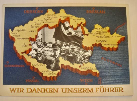 WWII GERMAN WIR DANKEN UNSERM FÜHRER POSTCARD