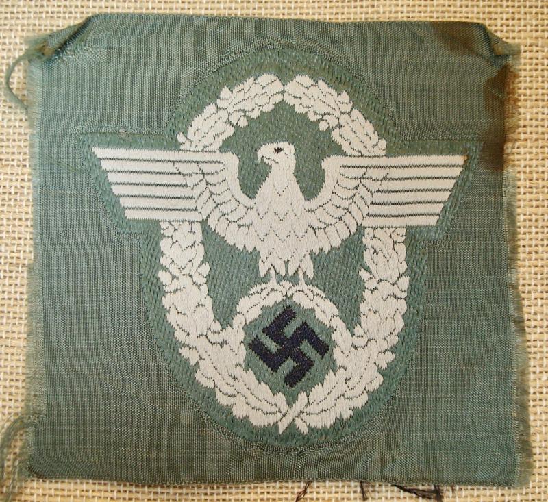 WWII GERMAN POLIZEI NCO'S SLEEVE EAGLE