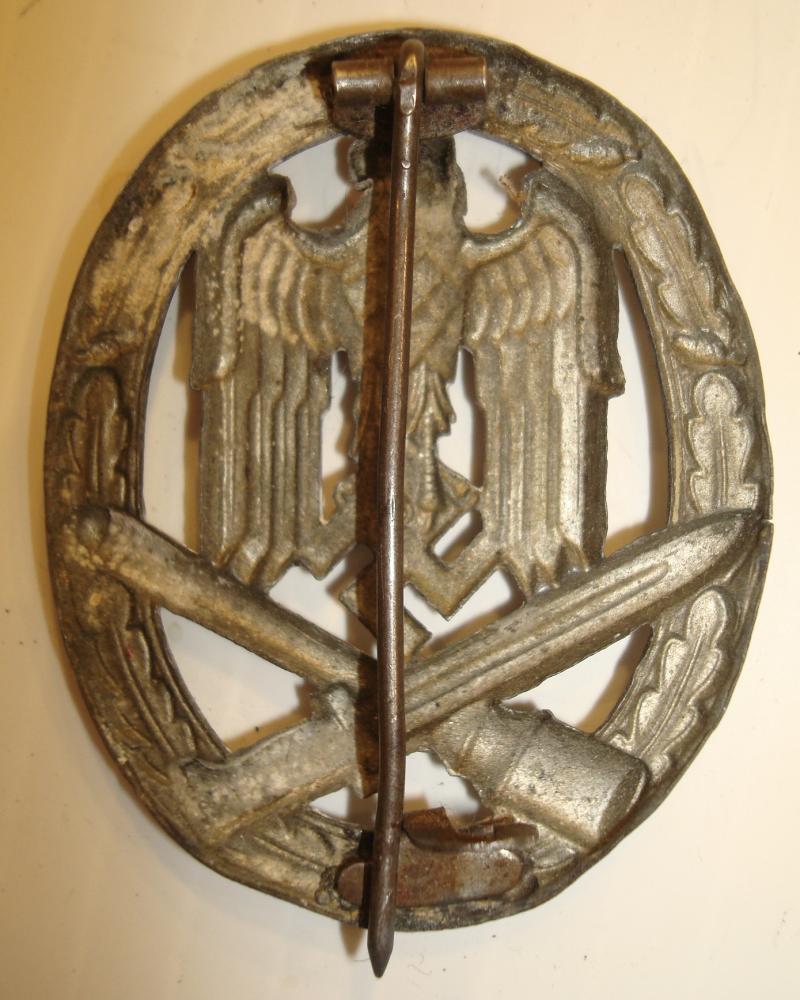 WWII GERMAN GENERAL ASSAULT BADGE RARE MAKER
