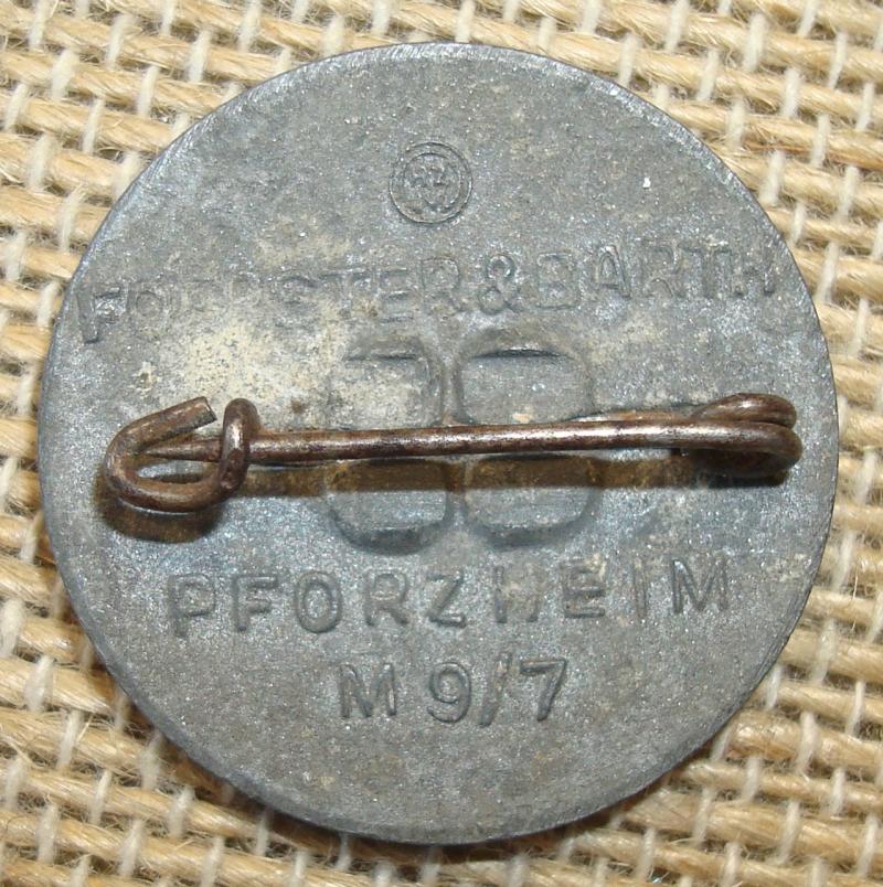 WWII GERMAN OPFERRING ELSASS PARTY PIN