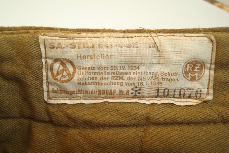 WWII GERMAN SA PERSONNEL'S BREECHES MINT !