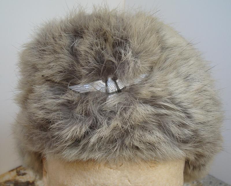 WWII GERMAN WINTER FUR CAP